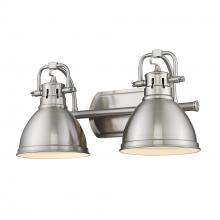  3602-BA2 PW-PW - Duncan 2 Light Bath Vanity in Pewter with Pewter Shades